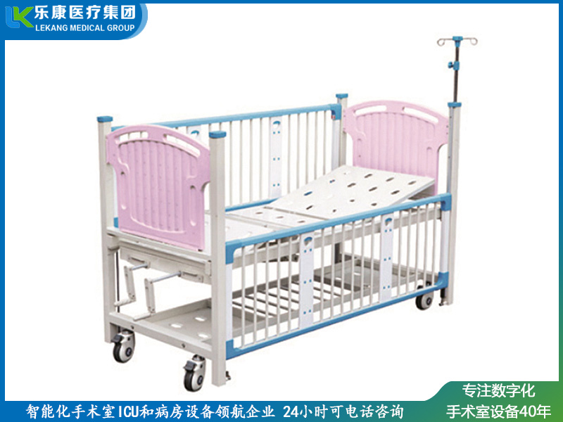 [ch-a19]柵欄式豪華雙搖兒童護(hù)理床